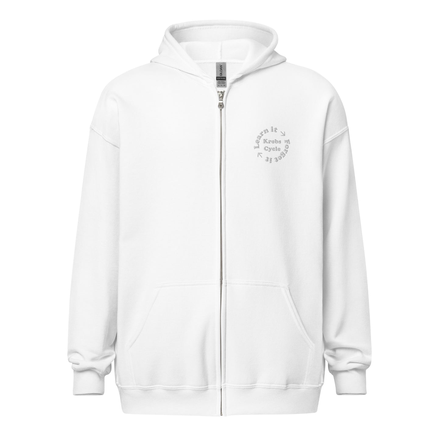 Krebs Cycle Embroidered Zip-Up Hoodie