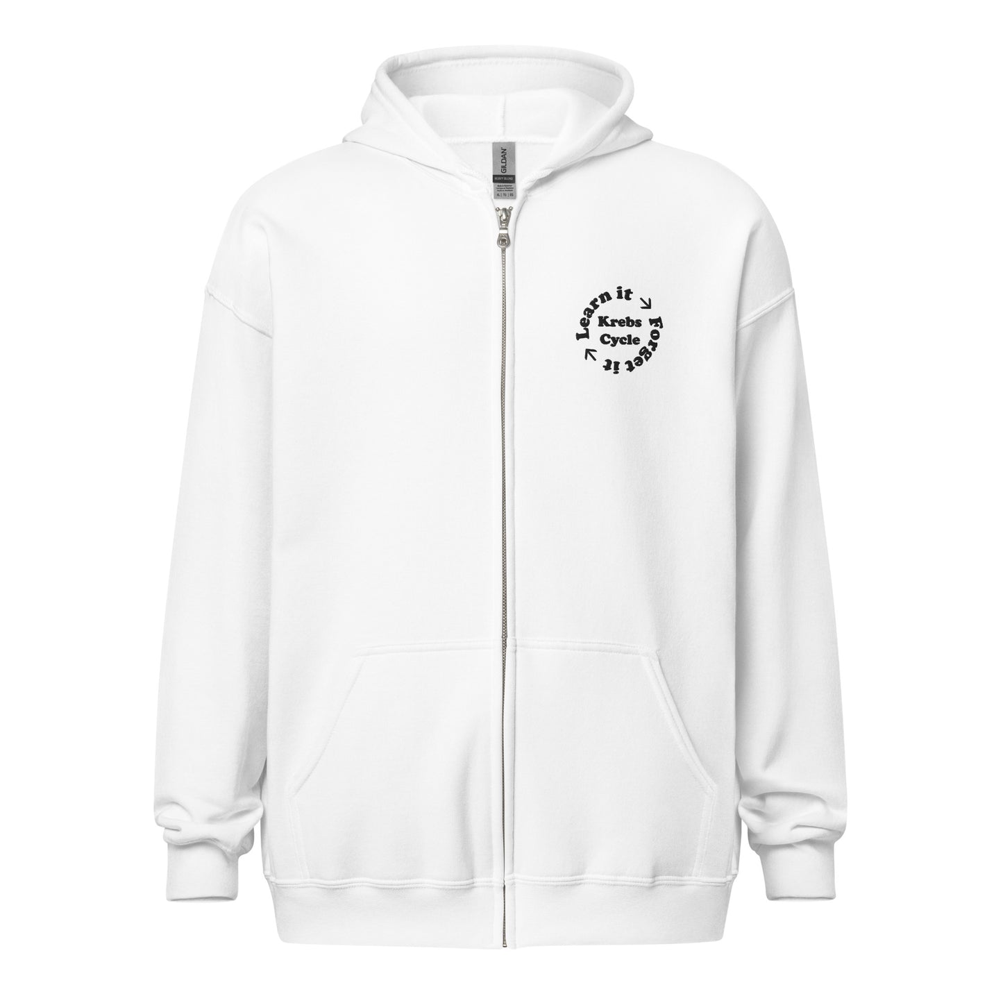 Krebs Cycle Embroidered Zip-Up Hoodie