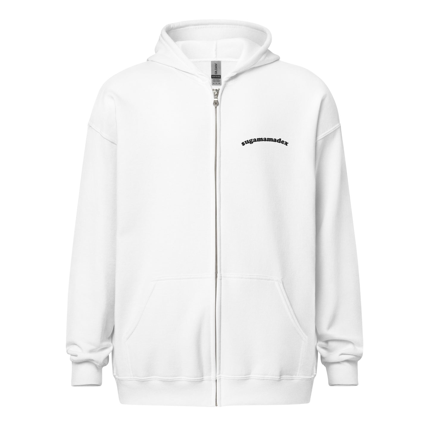 Sugamamadex Embroidered Zip-Up Hoodie