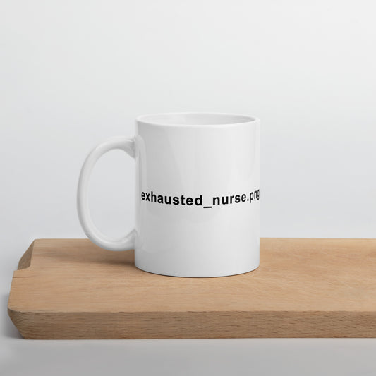 Exhausted_nurse.png Mug