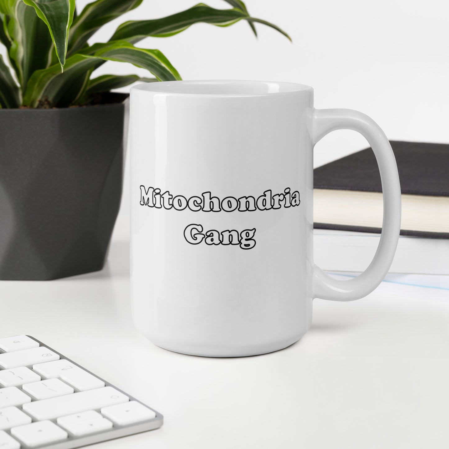 Mitochondria Gang Text Mug